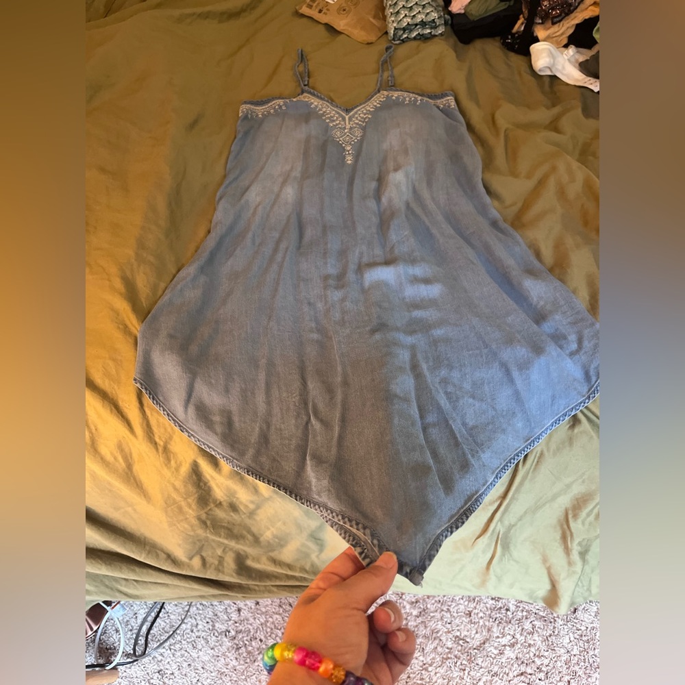 Beautiful handkerchief dress with embroidery